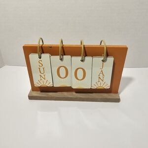 Sun Theme Flip Calender